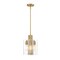 Designers Fountain Latitude 60 Watt 3 Light Brushed Gold Pendant with Clear Glass Shade D279M-9P-BG - alternate 1